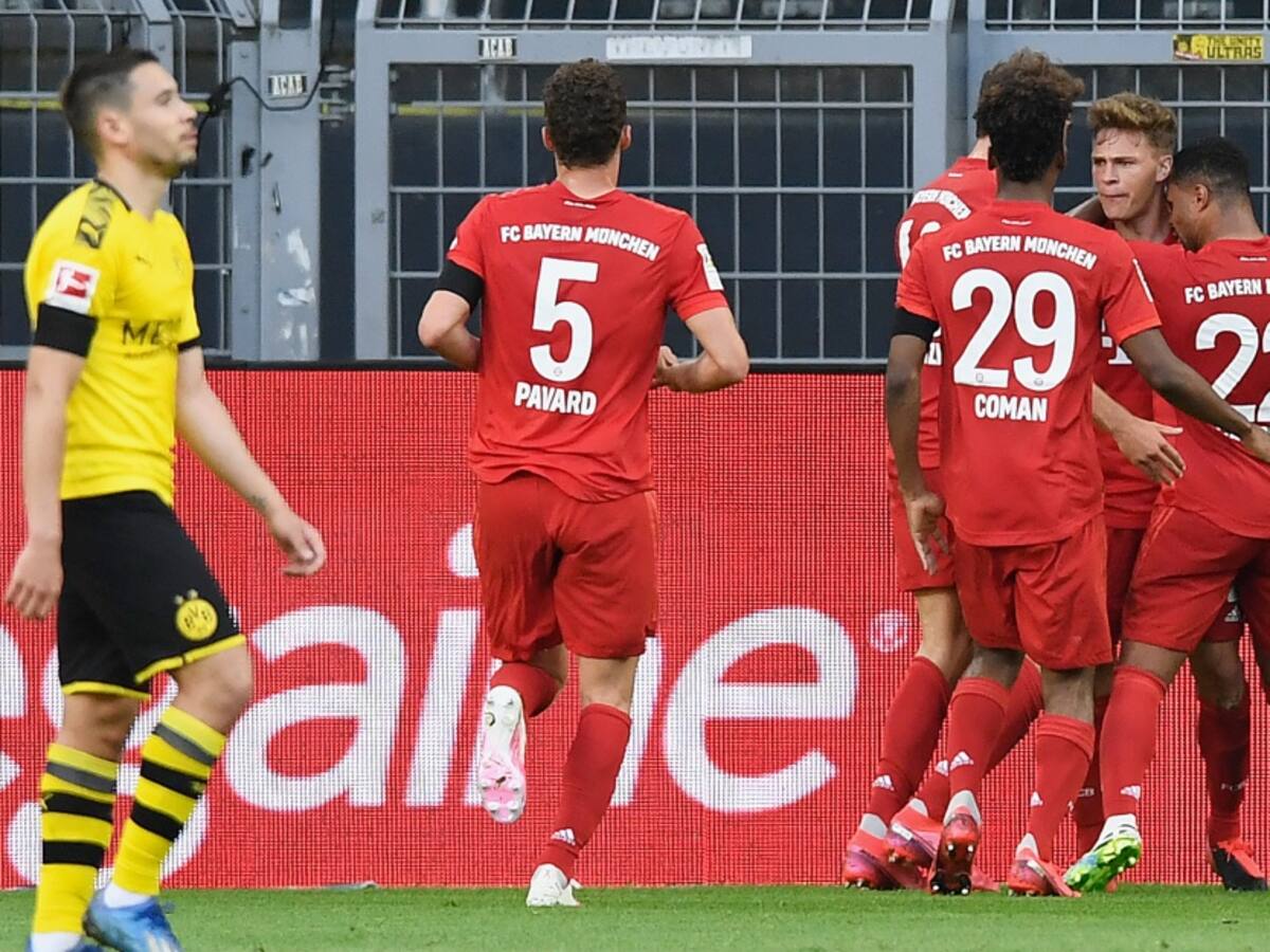 Bayern venció al Dortmund y se encamina al título de la Bundesliga
