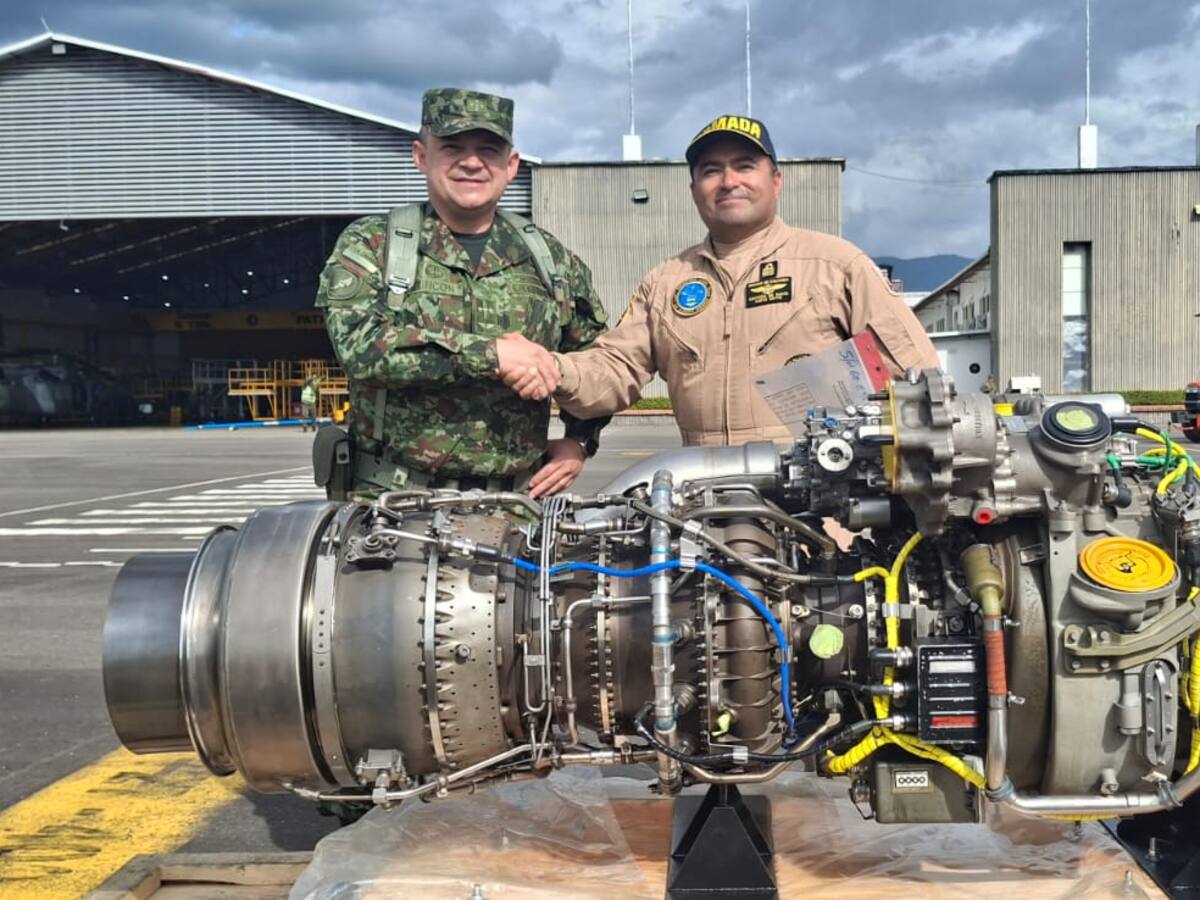 Colombia ahorra más de un millón de dólares con reparación local de motor aeronáutico militar