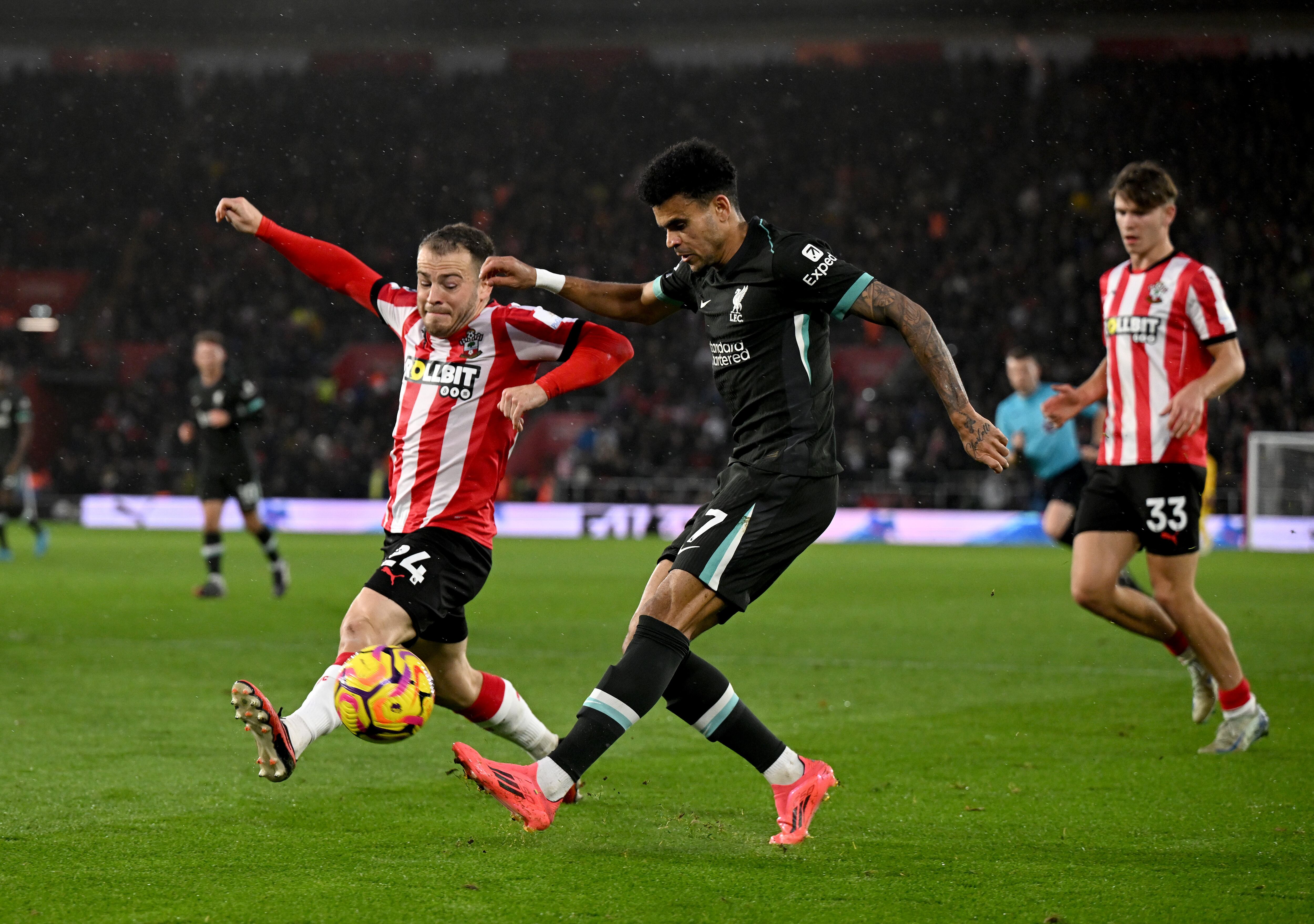 Luis Díaz/ (Photo by Andrew Powell/Liverpool FC via Getty Images)