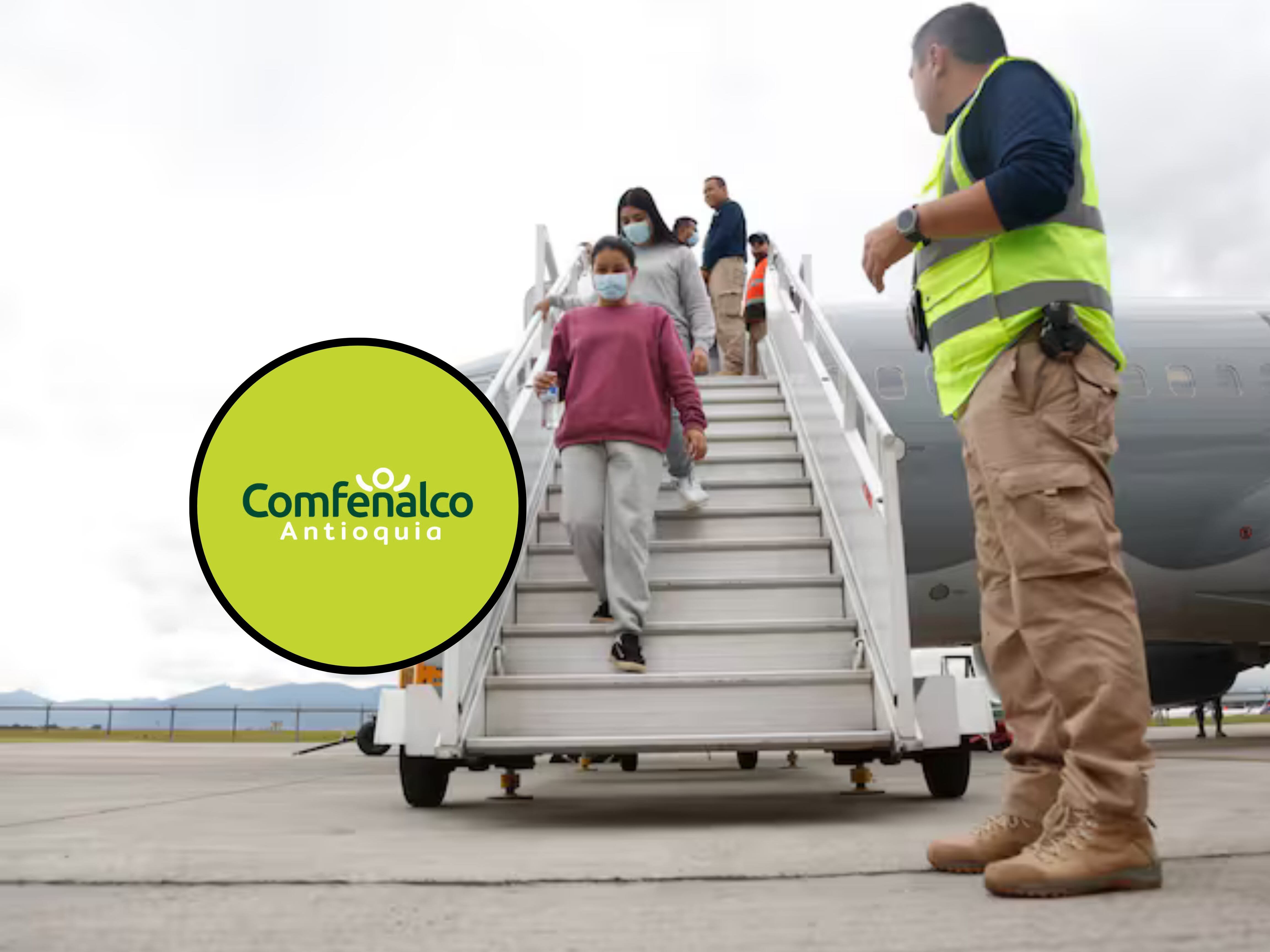 Comfenalco Antioquia ofrece empleo y asistencia a Colombianos deportados desde Estados Unidos. Foto: Archivo.