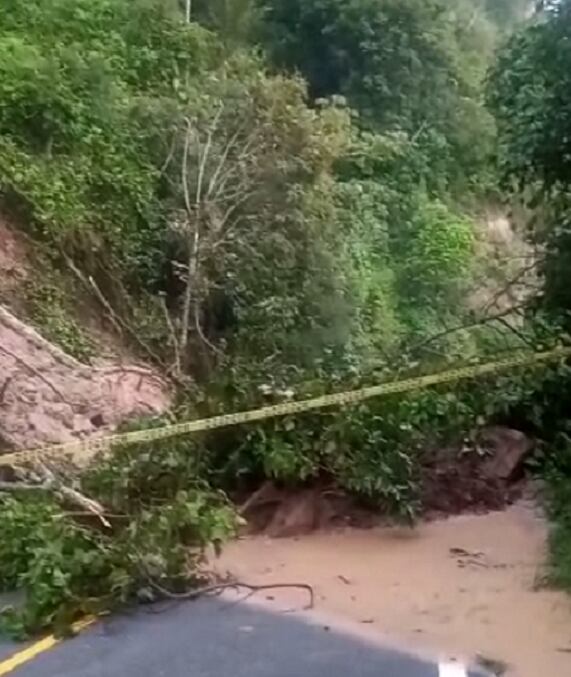 Cerrada la vía a La Mesa de Los Santos
