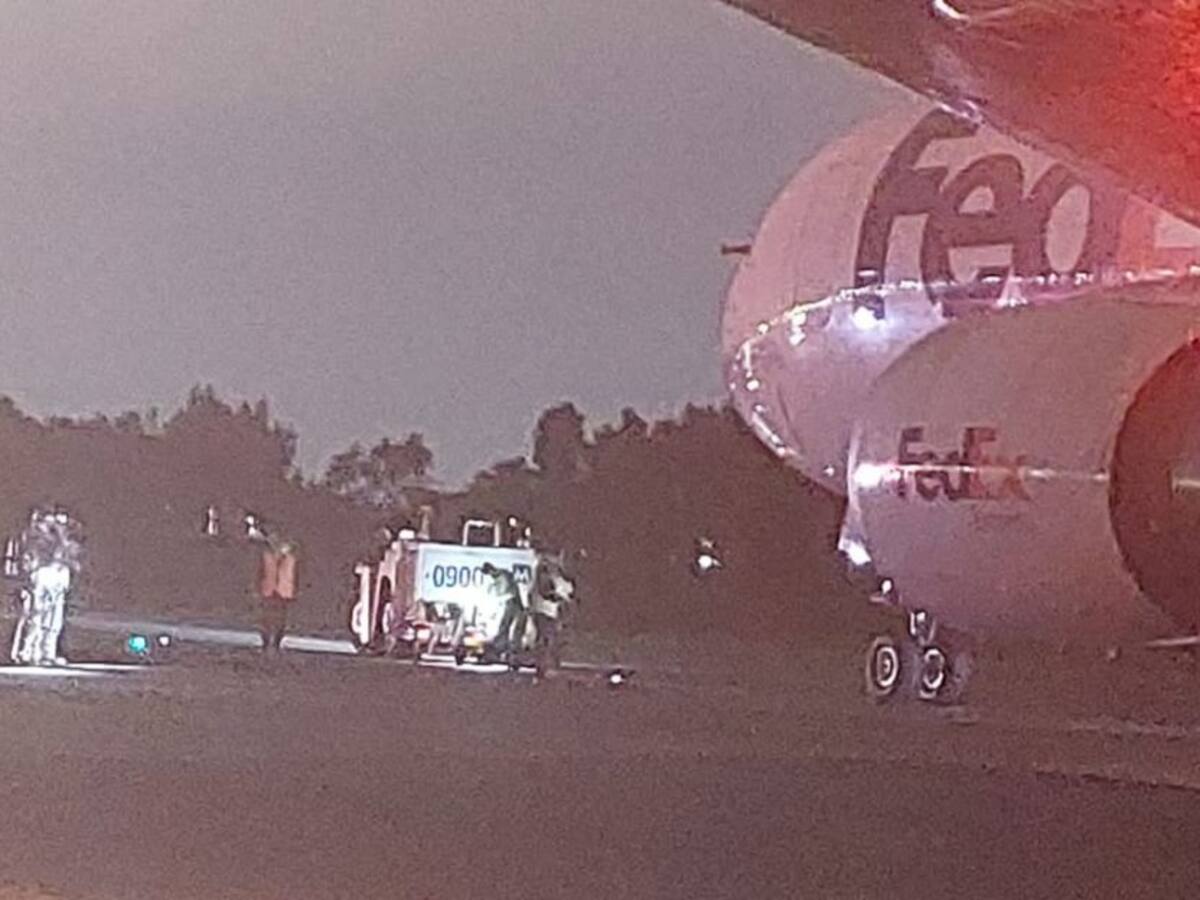 Aterriza en El Dorado avión de carga que se declaró en emergencia