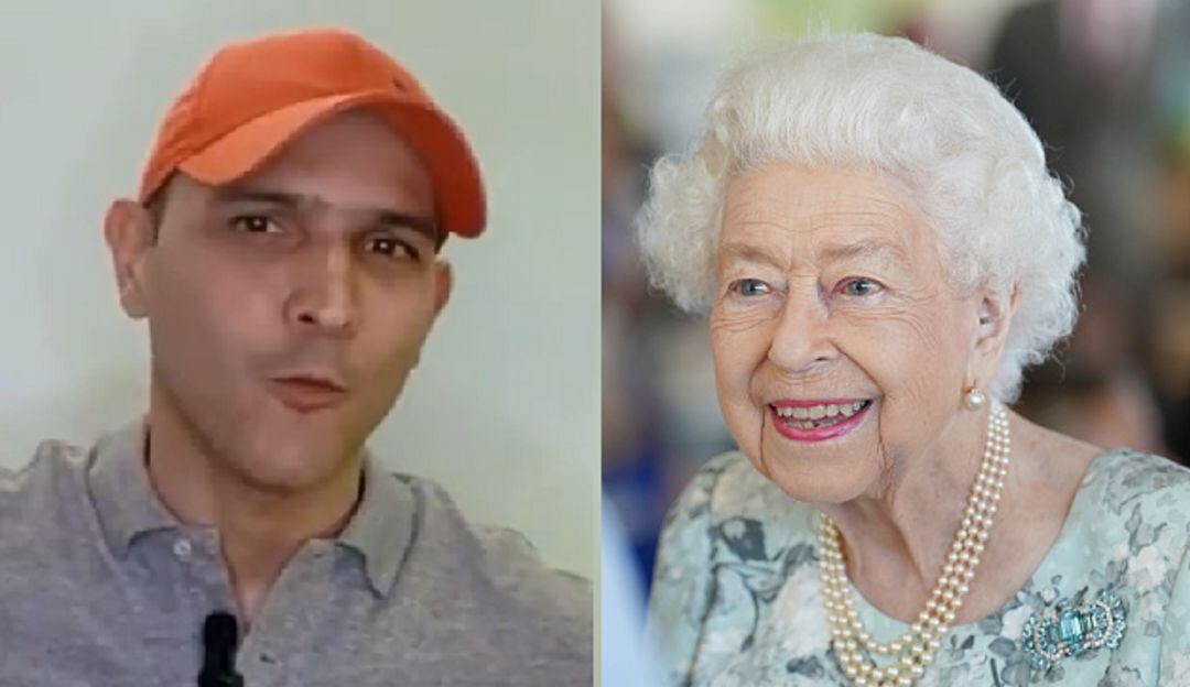 Jaime Arizabaleta y Reina Isabel II