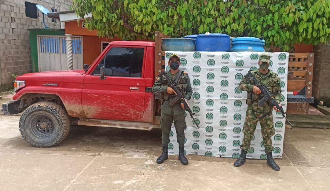 Según la Policía, al parecer el combustible iba a ser utilizado en actividades de minería ilegal