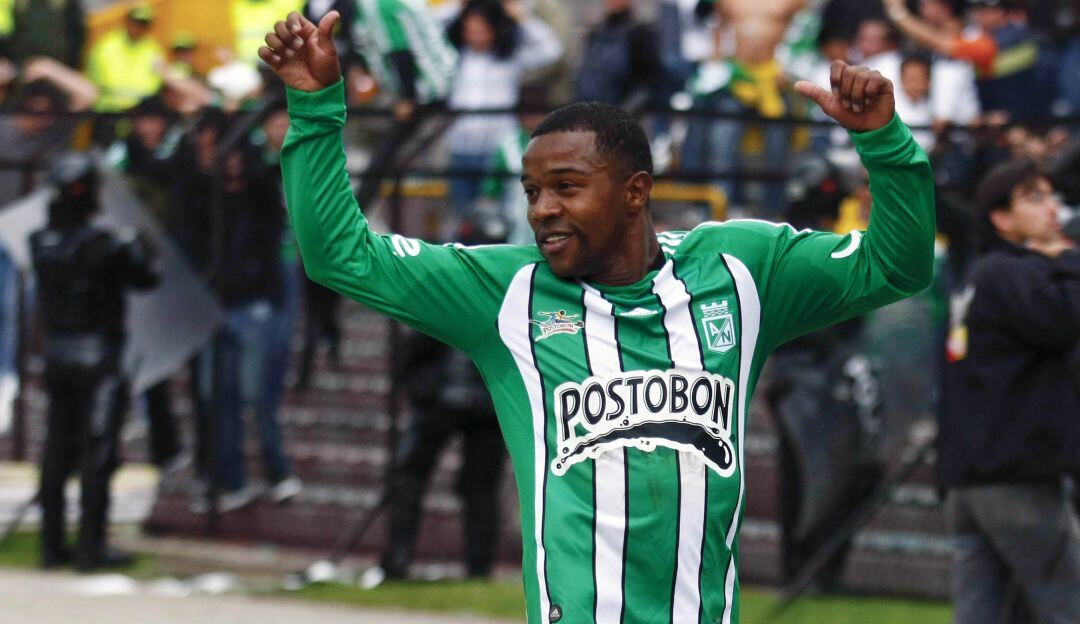 Dorlan Pabón en su paso por Atlético Nacional