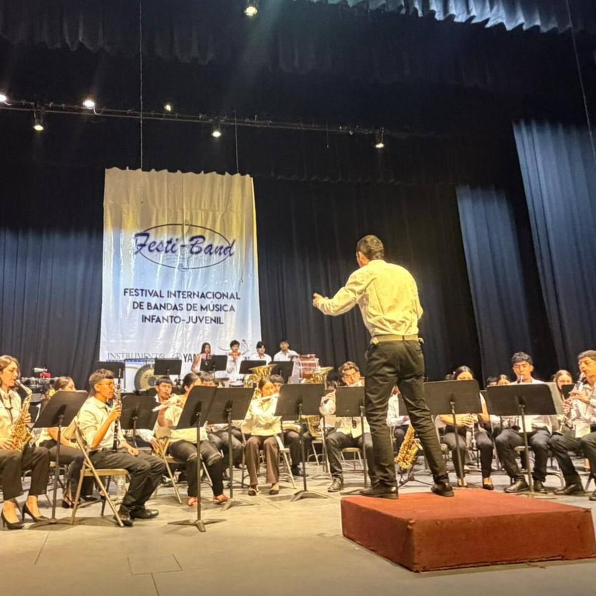 La Banda Sinfónica de Chivatá, Boyacá, se subió al podio en República Dominicana