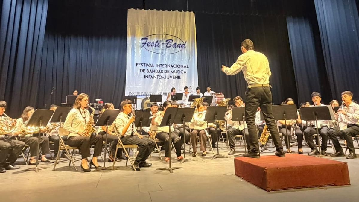 La Banda Sinfónica de Chivatá, Boyacá, se subió al podio en República Dominicana