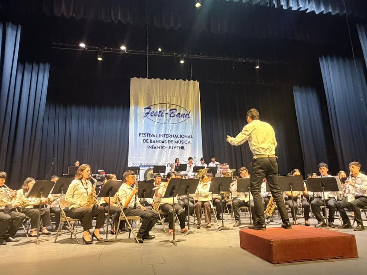La Banda Sinfónica de Chivatá, Boyacá, se subió al podio en República Dominicana
