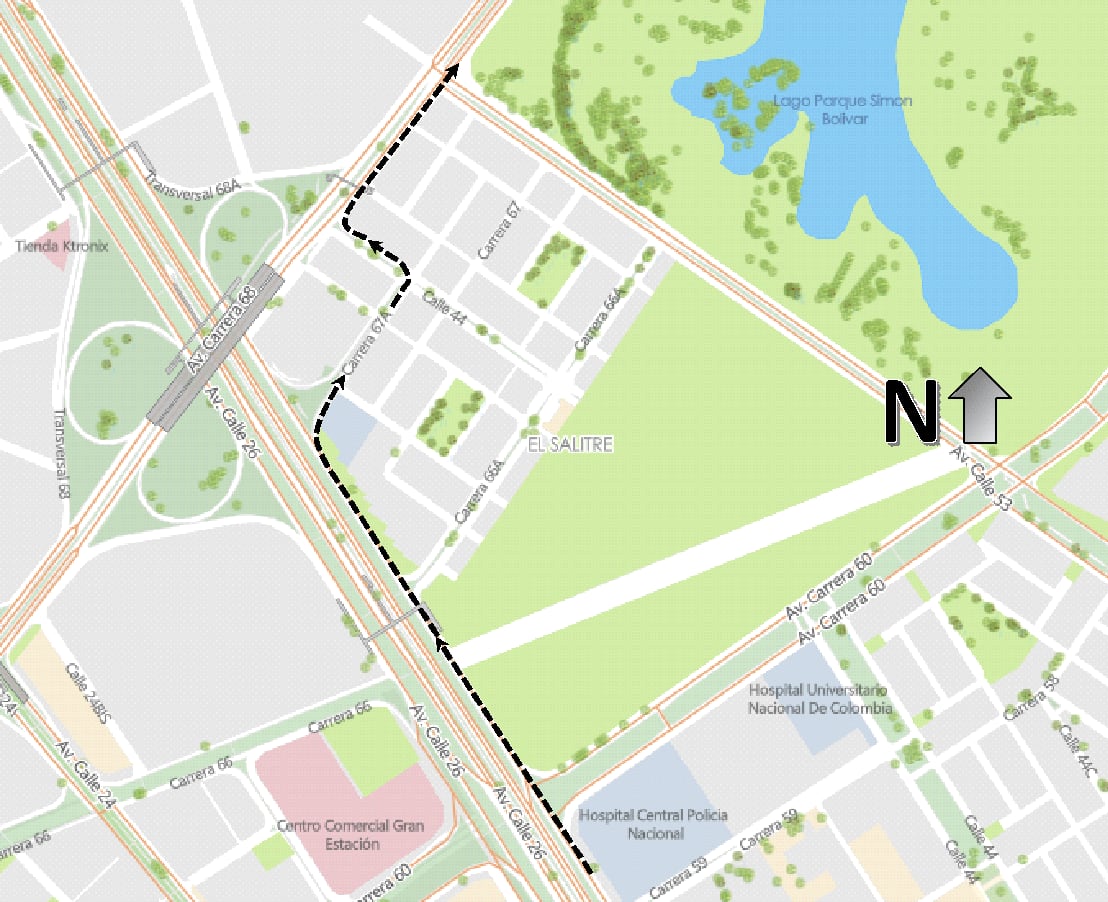 Mapa 6 Carrera Verde Bogotá 2026 (Crédito: Alcaldía de Bogotá)