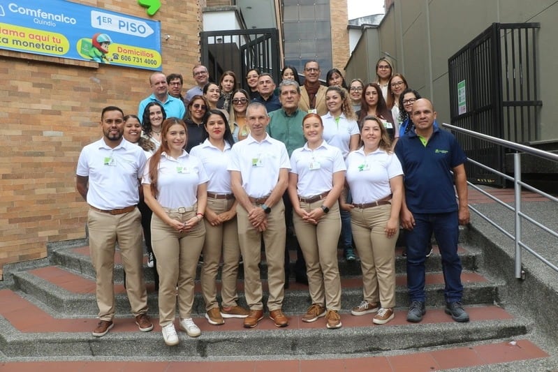 Equipo de trabajo principal de Comfenalco, Quindío. Foto: Cortesía Comfenalco, Quindío