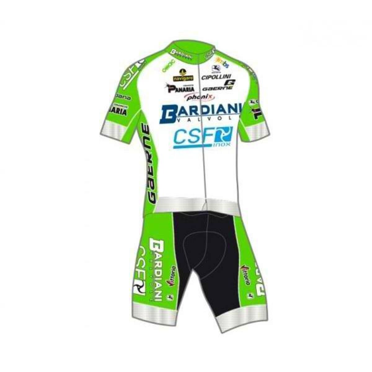 La equipación del Bardiani Valvole-CSF Inox