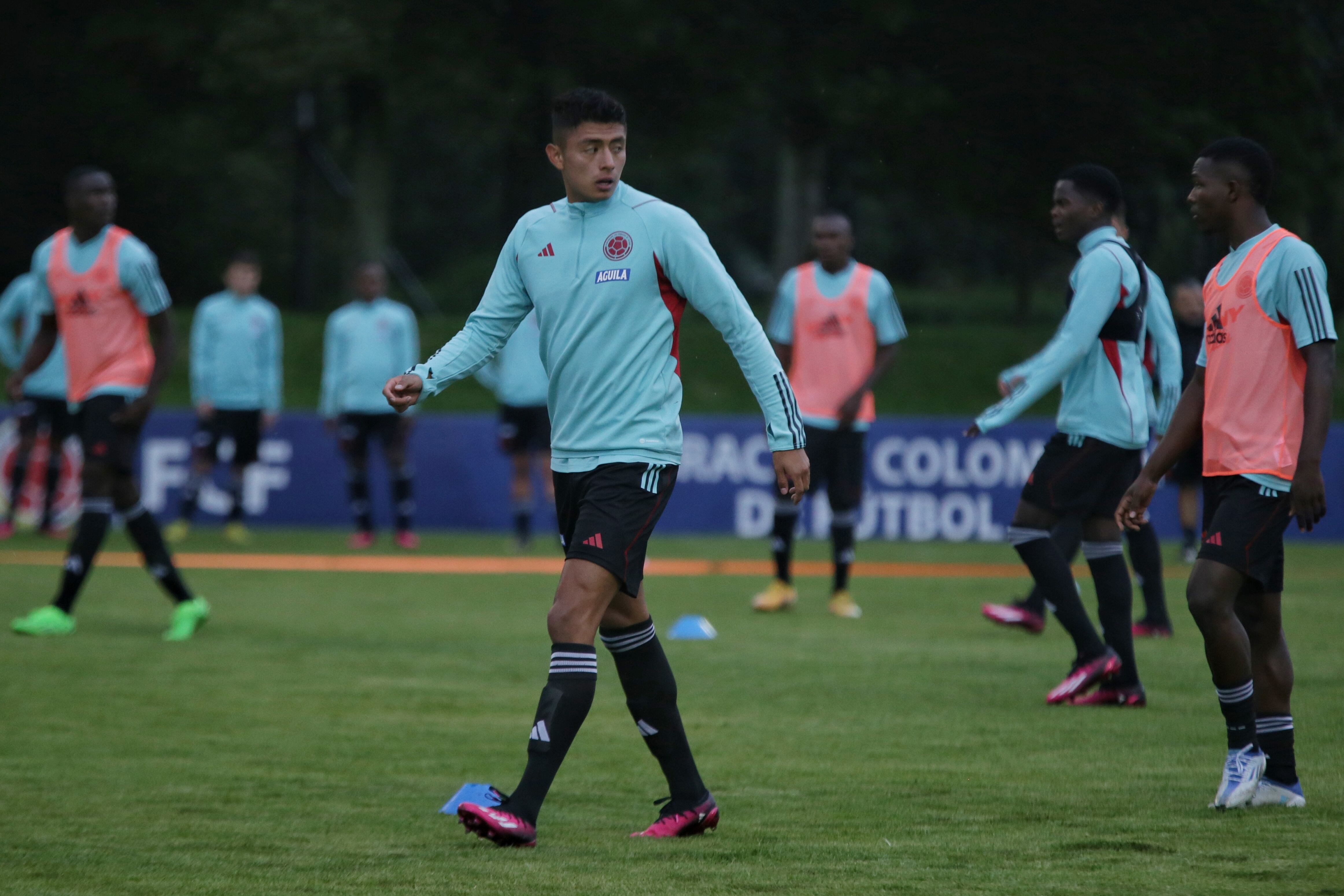 Kevin Andrés Mantilla con la Selección Colombia Sub-20. (Colprensa - Camila Díaz)