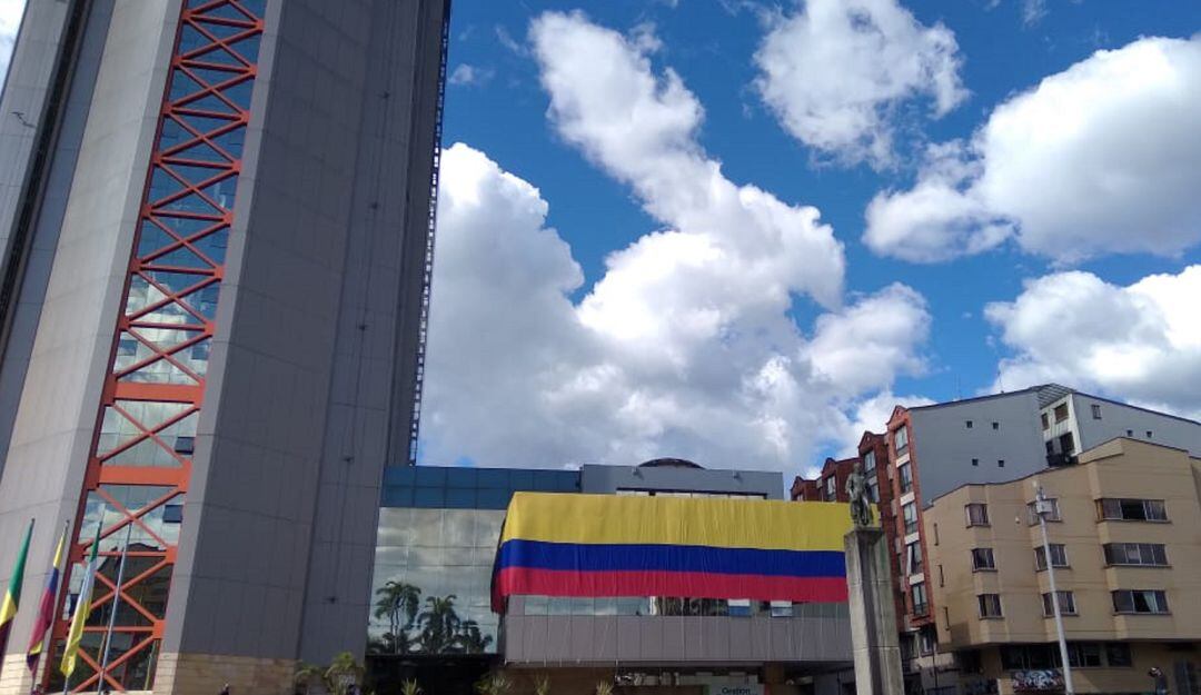 Plaza de Bolívar de Armenia en el marco del 20 de julio