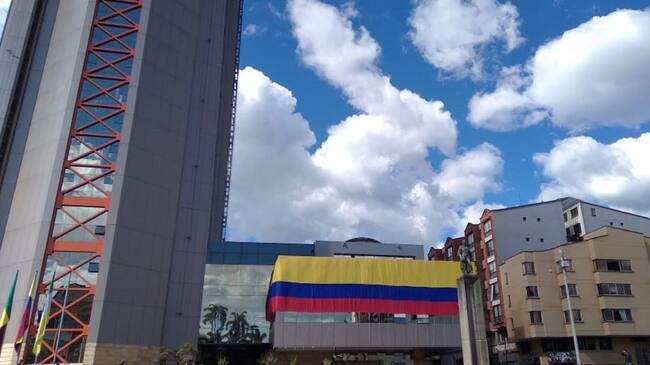 Plaza de Bolívar de Armenia en el marco del 20 de julio