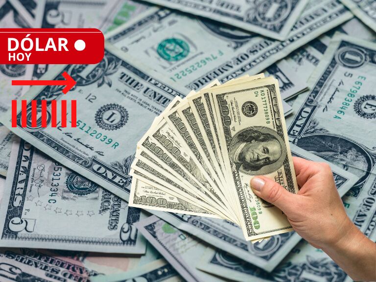 Precio del dólar HOY. Imagen de fondo de Canva