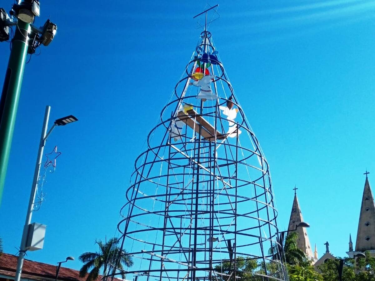 Siguen las críticas por alumbrado navideño en Turbaco