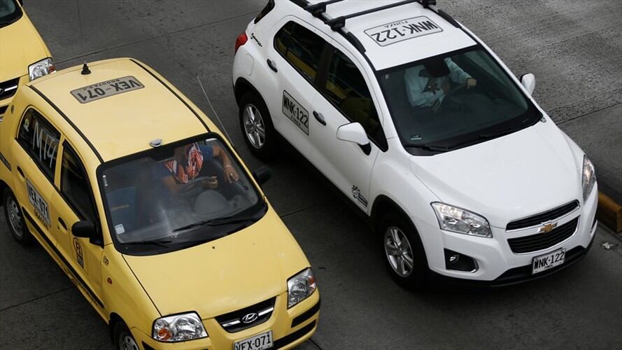 Imagen de referencia, taxistas y Uber. Foto: Colprensa