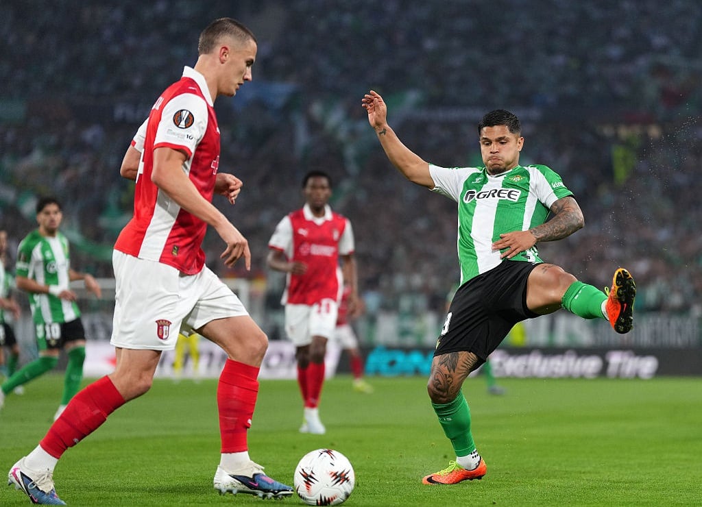 Partido entre el Sporting Braga y el Real Betis / Getty Images