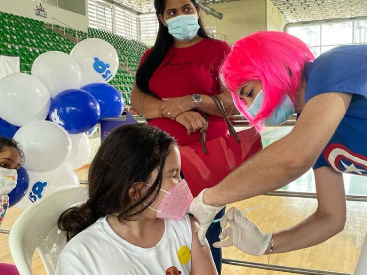 Más de 3.000 dosis contra COVID-19 se aplicaron a niños en Barranquilla