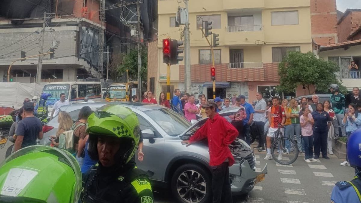 En Envigado, dos delincuentes robaron 30 millones y fueron atropellados en la huida