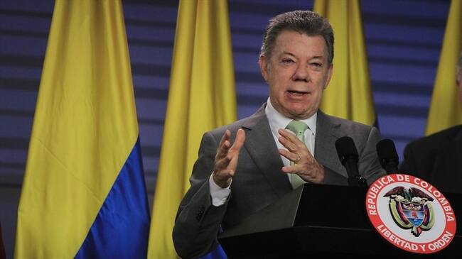 Juan Manuel Santos señaló que las acciones de la Fuerza Pública contra las bandas criminales y grupos ilícitos deben ser contundentes. Foto: Colprensa