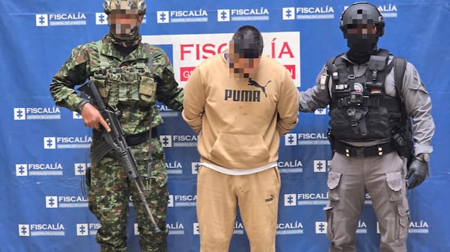 Daniel Uribe Jaramillo, capturado por el delito de narcotráfico- foto Séptima División del Ejército