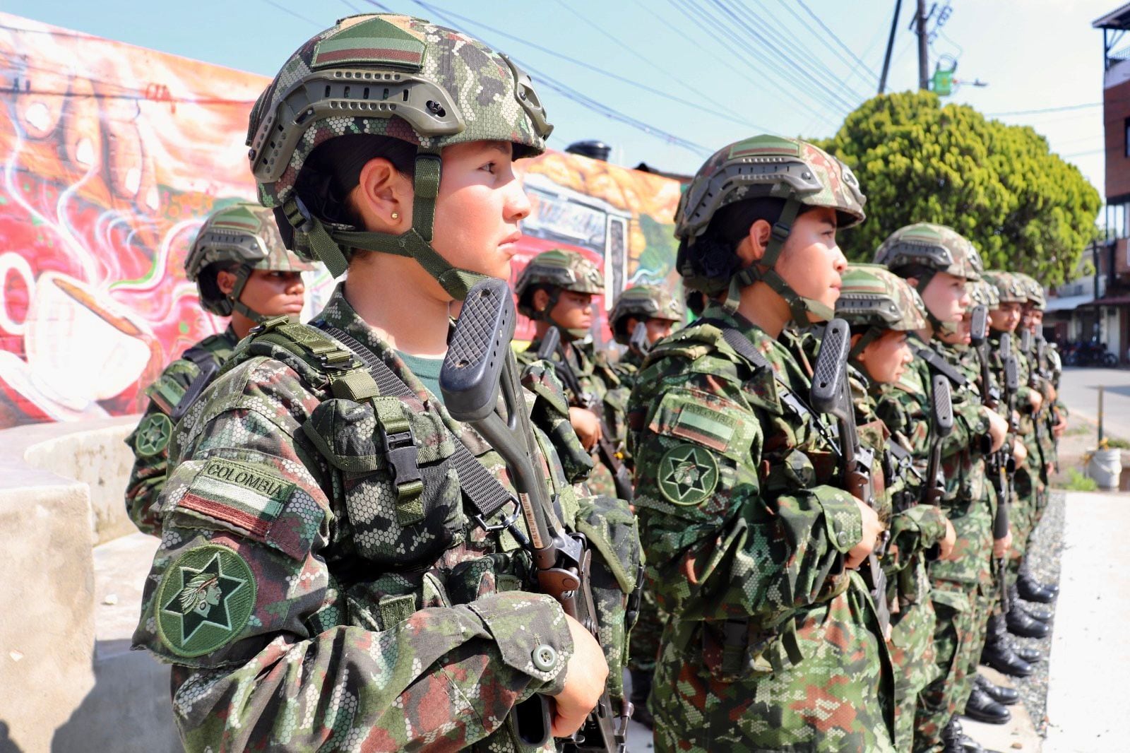 Mujeres militares y la seguridad en elecciones Foto: Cortesía Octava Brigada del Ejército