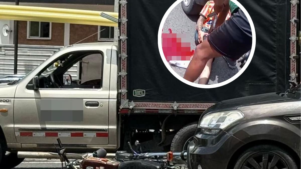 Huyó de un operativo de tránsito en Dosquebradas y sufrió un accidente; iban a inmovilizar su moto