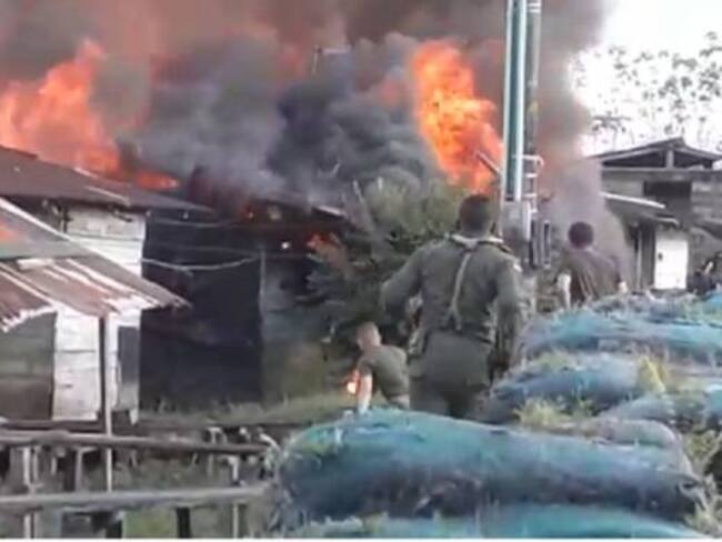 Se incendió casa de la Policía en Murindó