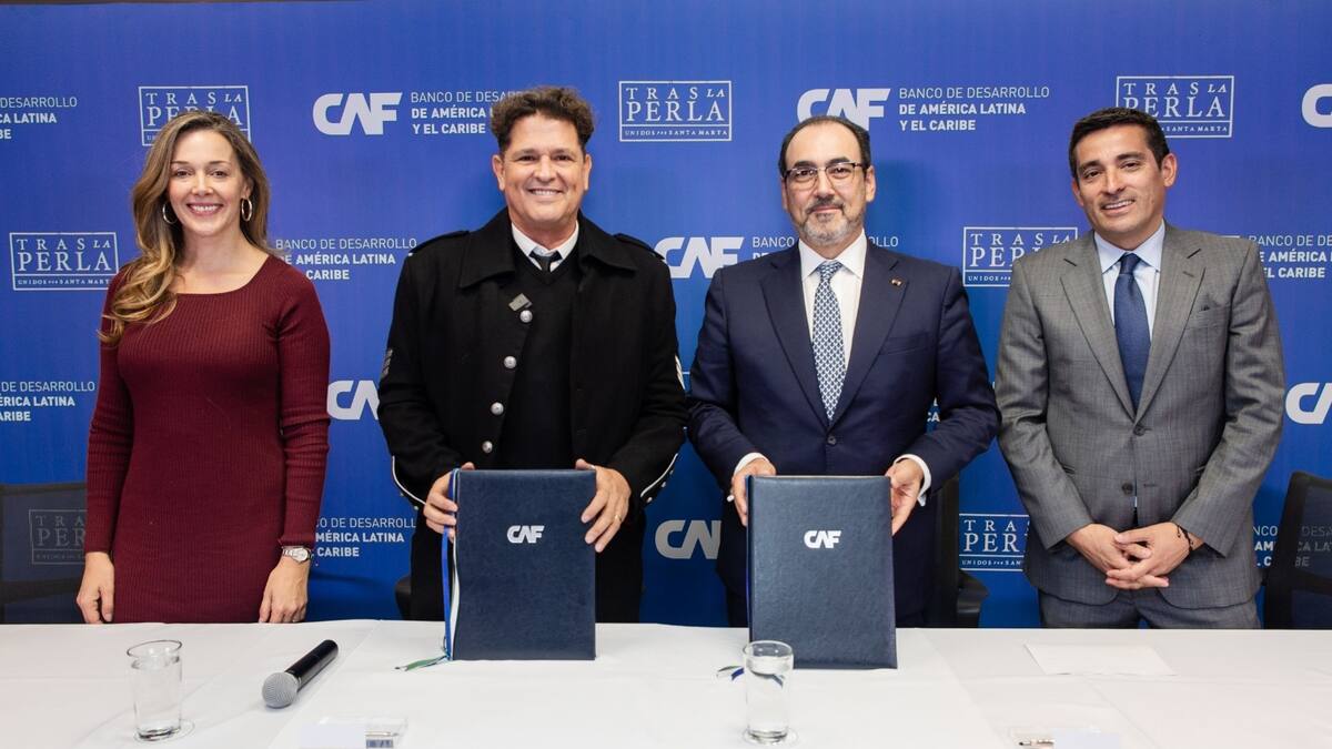 CAF y Tras la Perla llevarán a cabo un proyecto de saneamiento básico en la Ciénaga Grande