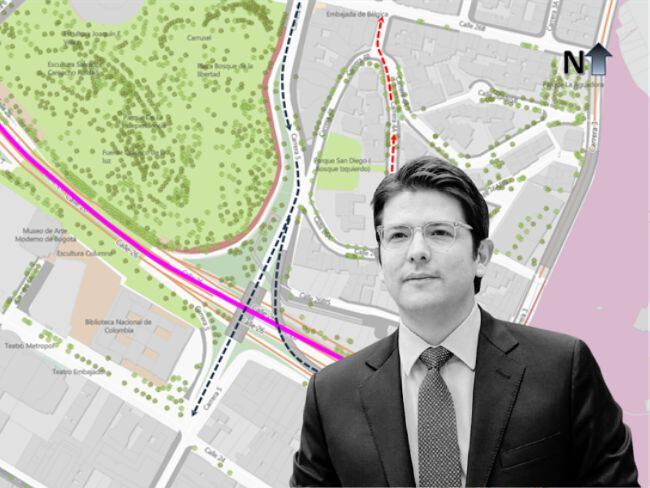 Cierres y desvíos en Bogotá por caravana fúnebre de Miguel Uribe Turbay.