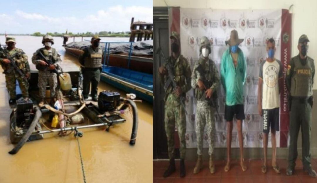 Capturados por ejercer minería ilegal en Achí, Bolívar