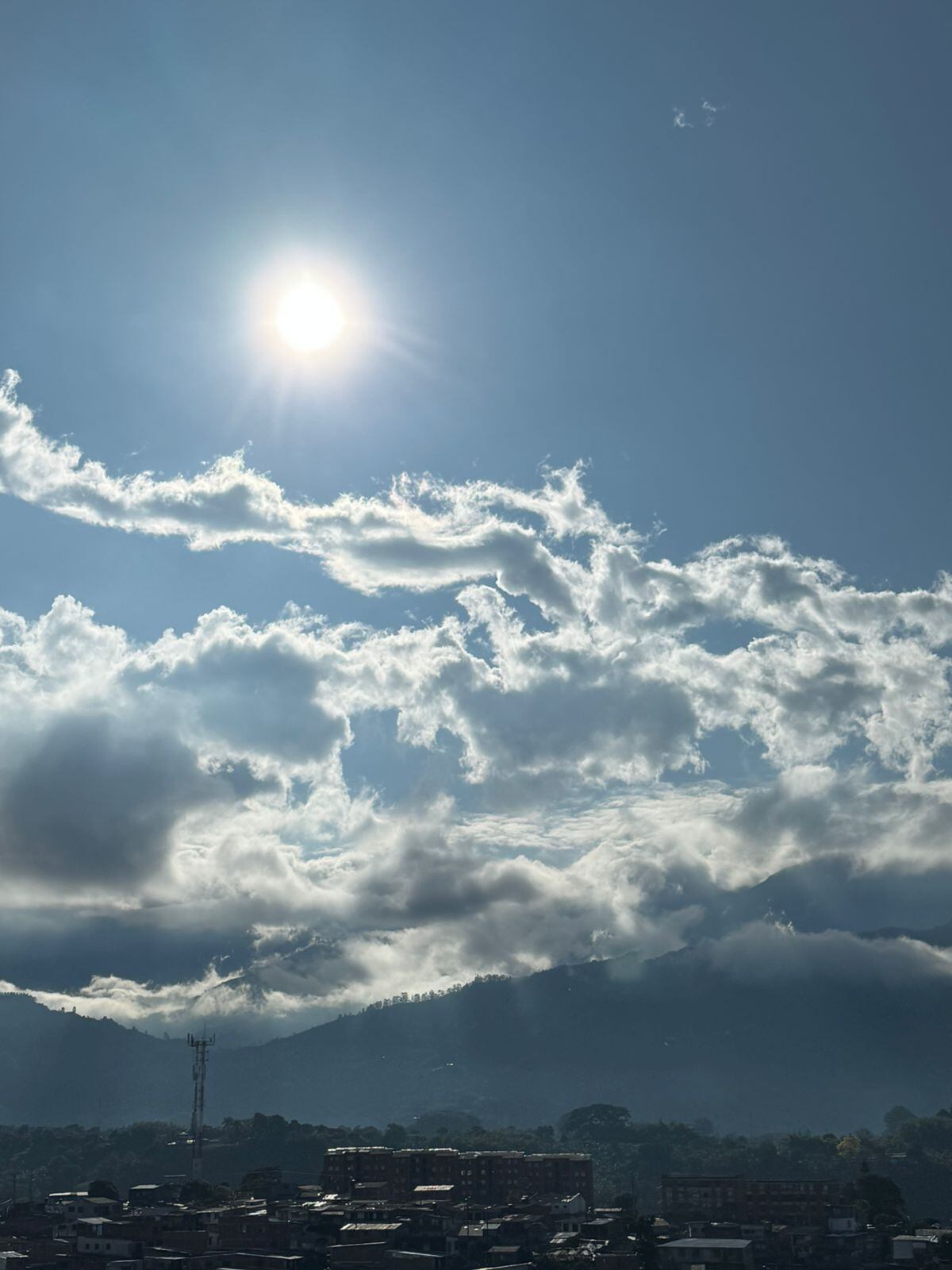 Días de sol en la ciudad de Armenia. Foto: Cortesía Jazmín oyente Caracol Radio