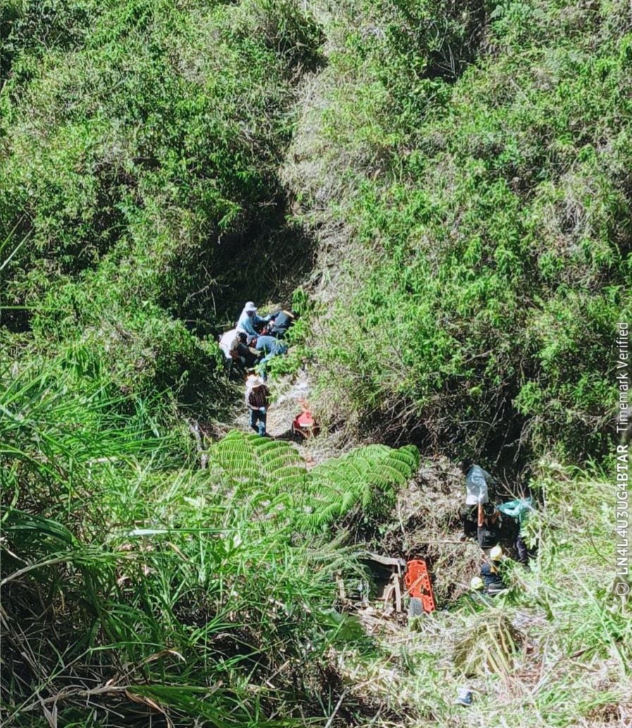 las víctimas eran turistas provenientes de la ciudad de Cali. Foto: Bomberos Borrero Ayerbe.