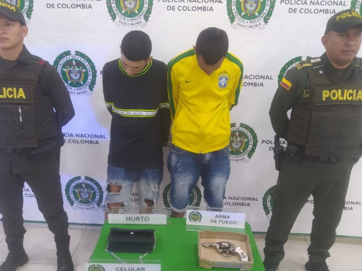 Capturados minutos después de haber cometido un robo