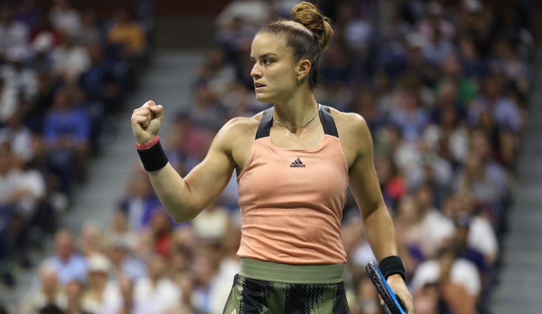 Maria Sakkari, tenista griega que avanza a semifinales del US Open