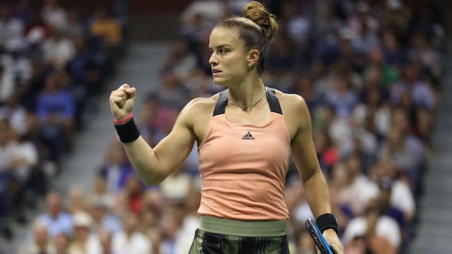 Maria Sakkari, tenista griega que avanza a semifinales del US Open