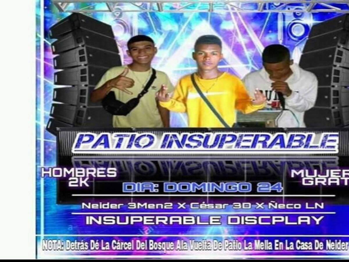 Desmantelan fiesta en el patio de una casa en Barranquilla