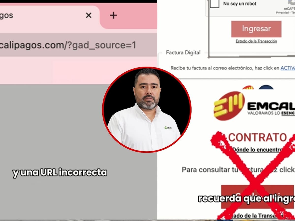 EMCALI alertó de una página ilegal para pagos que parece igual a la original de Empresas Municipales