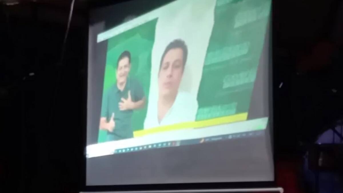 Candidato prófugo de la justicia cerró su campaña a través de un video en Polonuevo