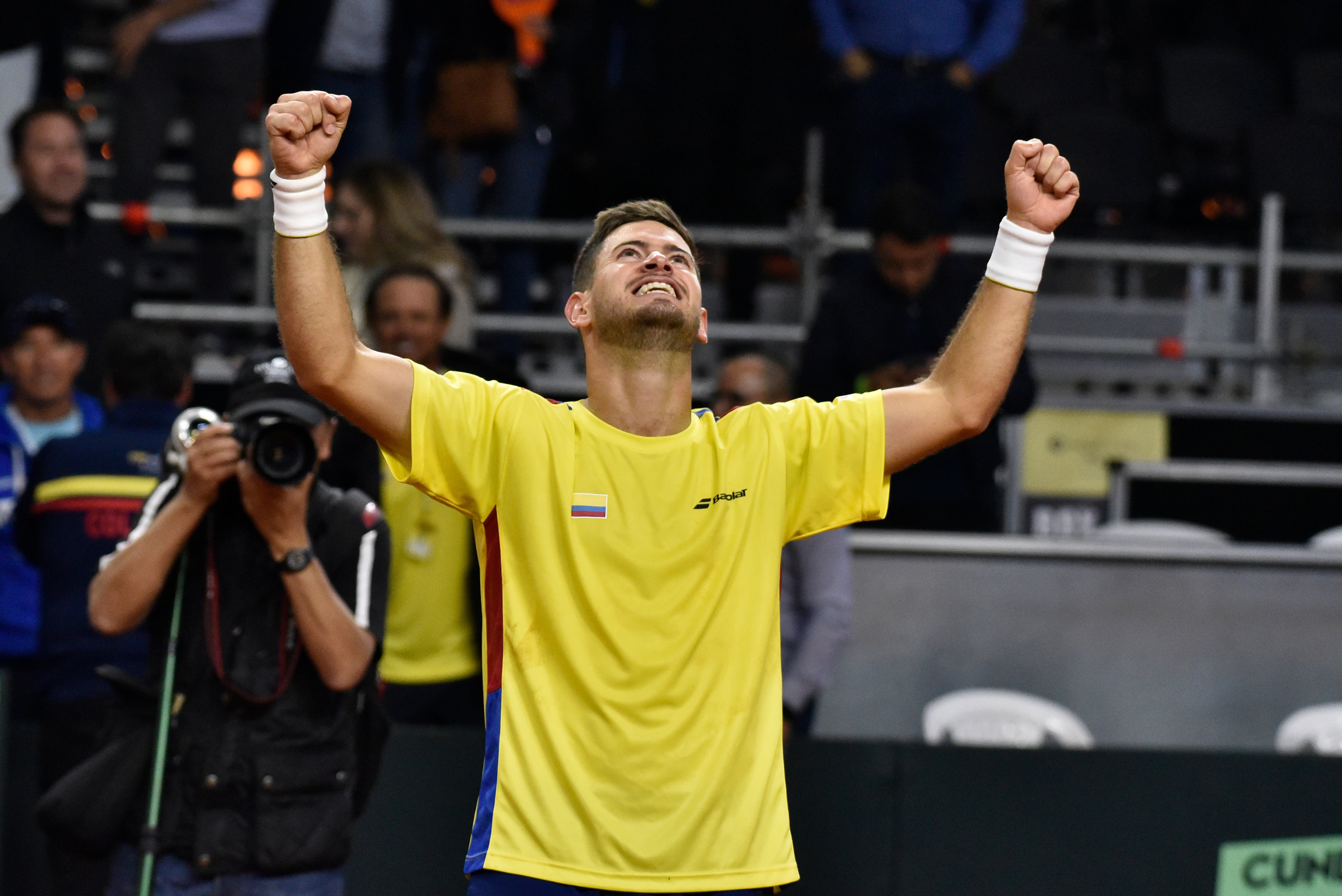 Nicolás Mejía es la raqueta número 1 de Colombia en la Copa Davis. (Photo by Guillermo Legaria/Getty Images)