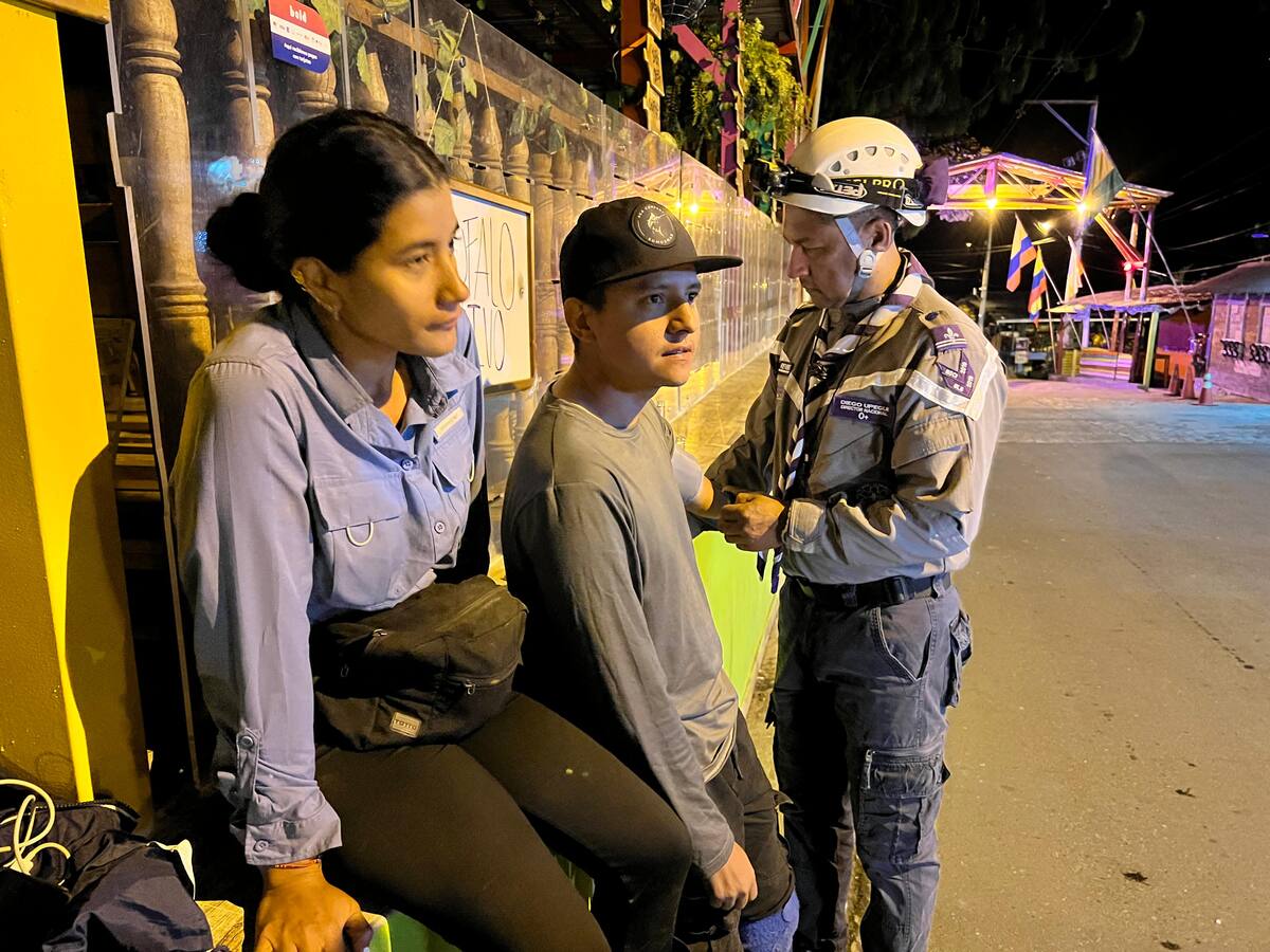 Organismos de socorro del Tolima brindan atención a dos montañistas en el Parque de los Nevados
