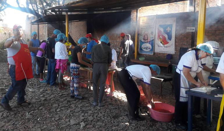 Hogar Divina Providencia en el corregimiento La Parada.