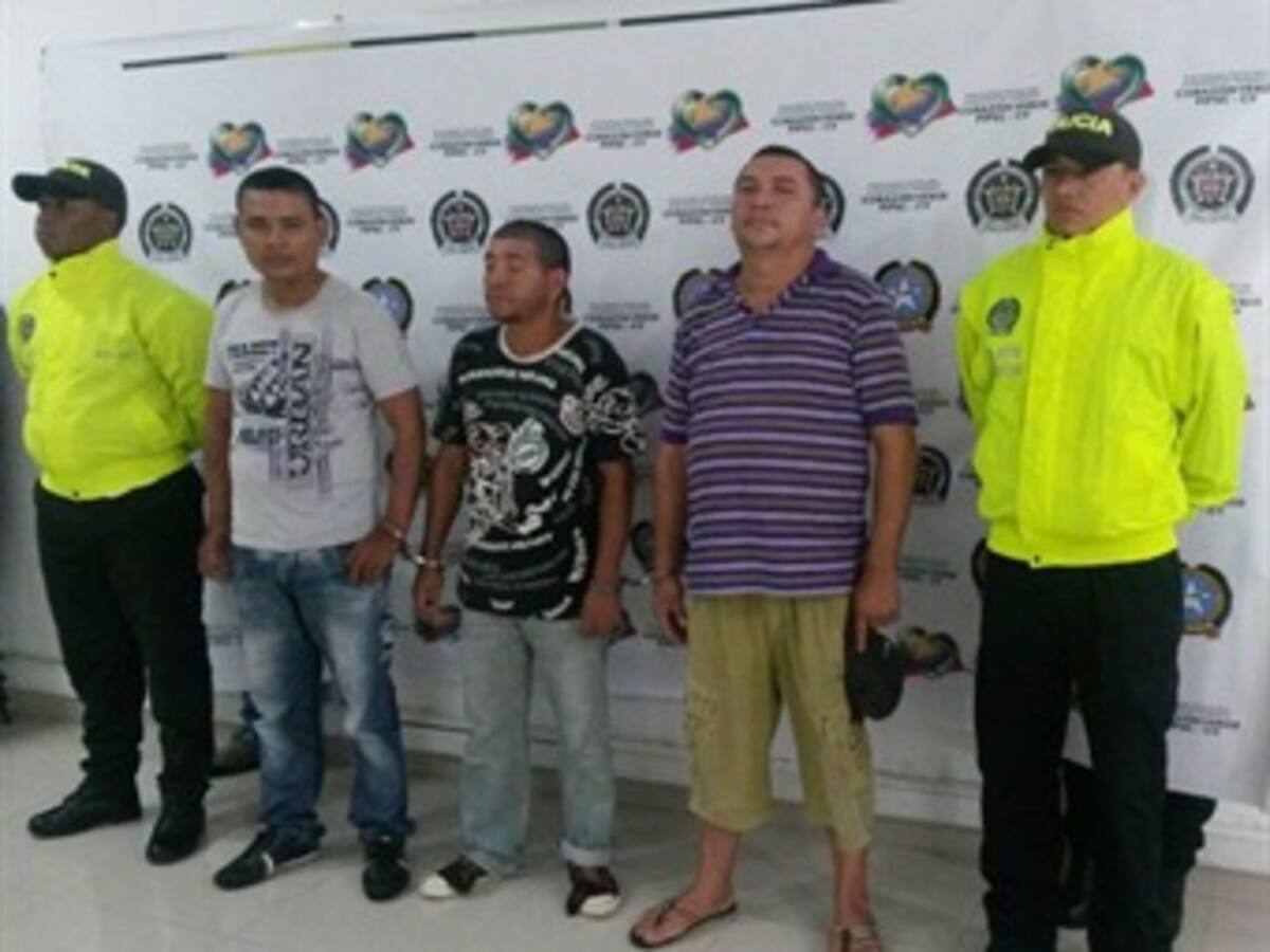 Policía captura a siete miembros de una banda de cuatreros en Bolívar