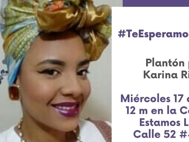 Colectivos harán plantón por desaparición de Karina en Medellín