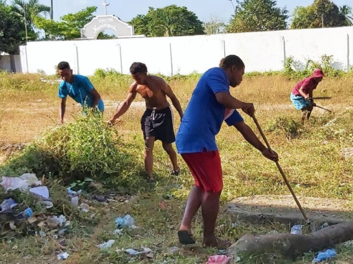En María La Baja- Bolívar expandilleros realizan labor social