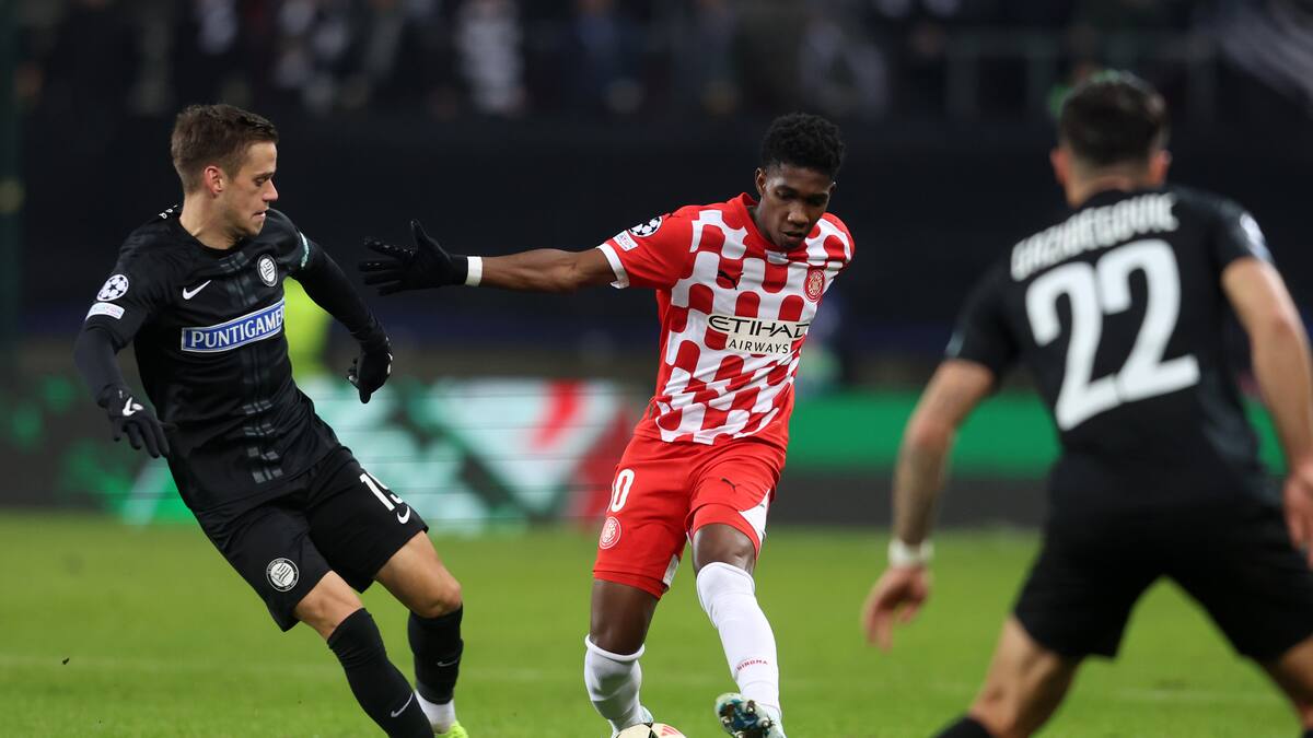 Vergonzosa noche de Champions League para el Girona de Yaser Asprilla y Jhon Solís
