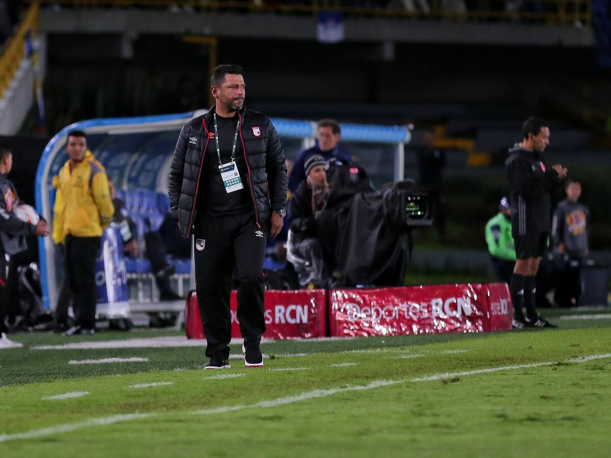 Gerardo Bedoya, técnico encargado de Independiente Santa Fe