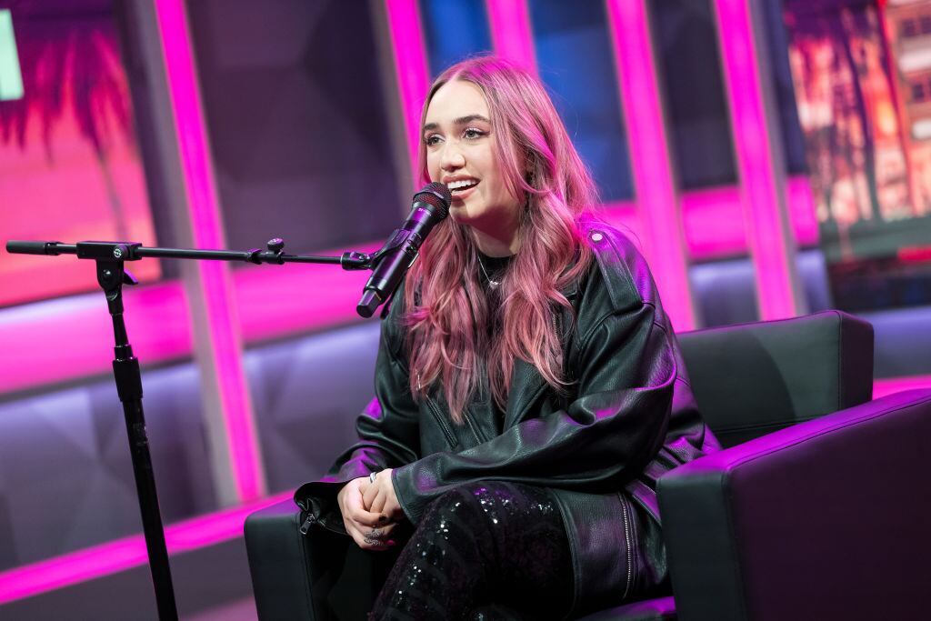 MIAMI BEACH, FLORIDA - FEBRUARY 11: Colombian singer and songwriter Ela Taubert visits SiriusXM Studios on February 11, 2025 in Miami Beach, Florida. (Photo by Jason Koerner/Getty Images)