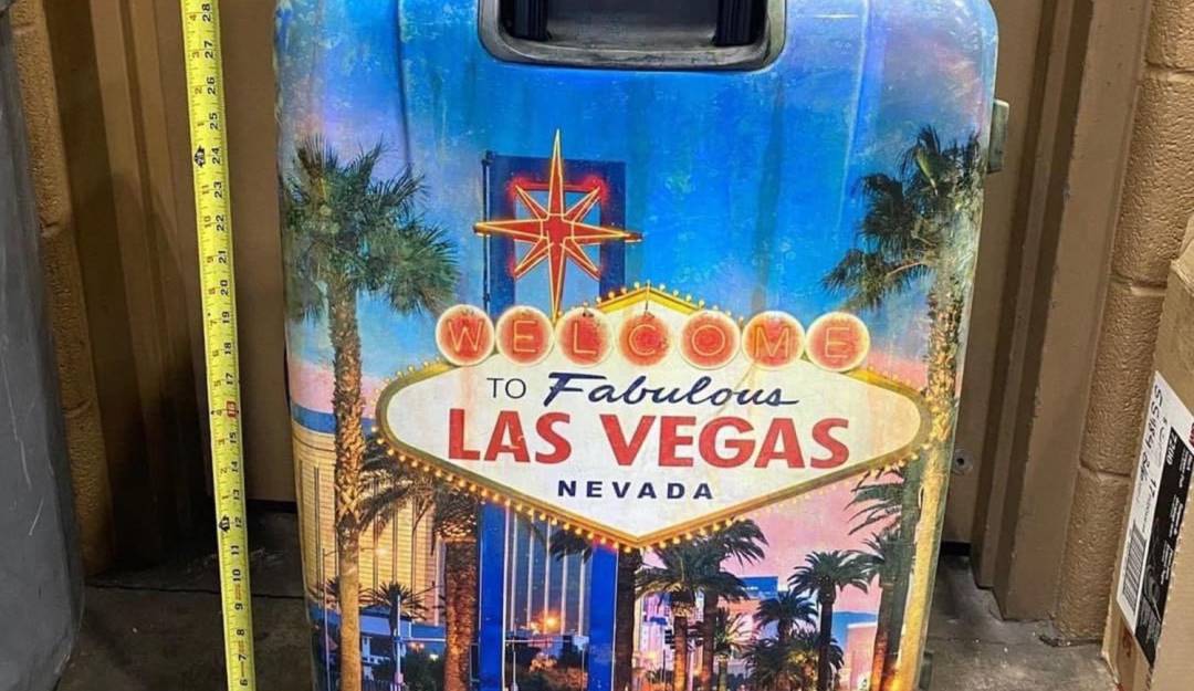 Maleta en la que fue encontrado el cuerpo de cinco años en Indiana.                           Foto: La Policía Estatal de Indiana (EE.UU.) 